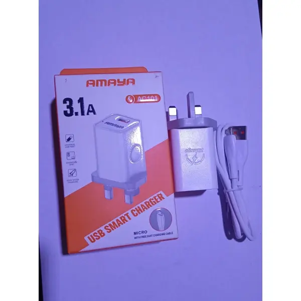 Amaya AC101 3.1A USB Smart Fast Charger