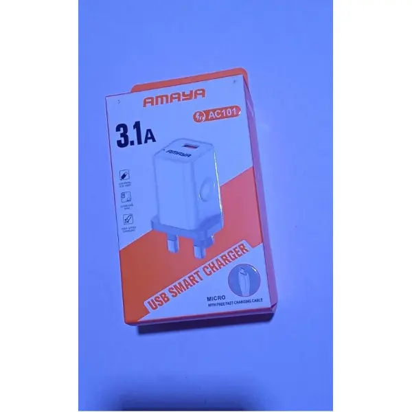 Amaya AC101 3.1A USB Smart Fast Charger