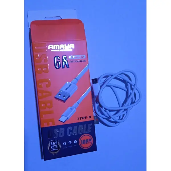 Amaya 6A Fast Charging Type-C USB Cable