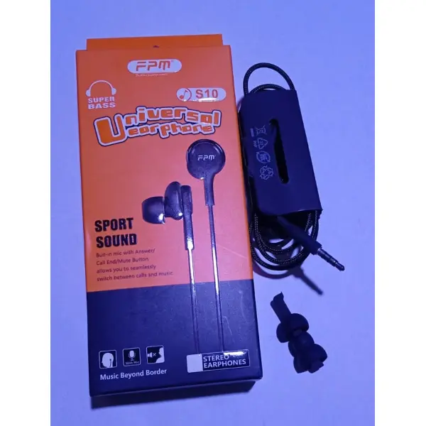FPM S10 Super Bass Universal Earphone