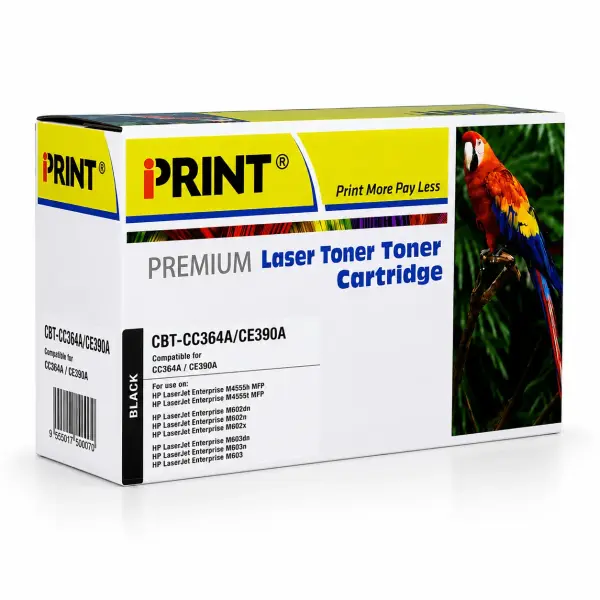 iPRINT HP 90A (CE390A) Compatible Black Toner Cartridge